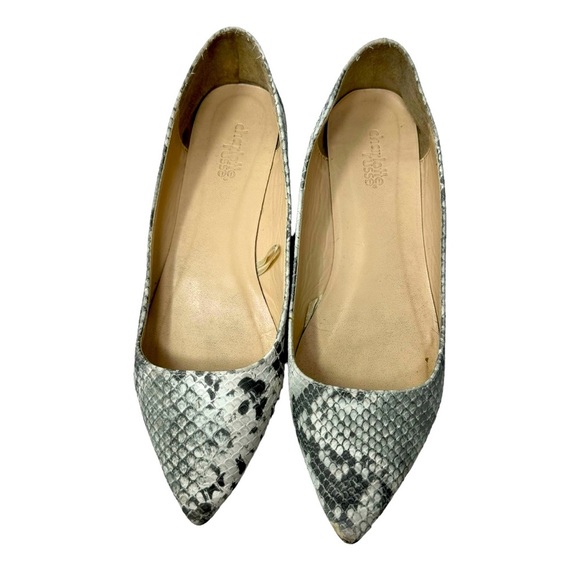 Charlotte Russe | Snake Skin Fabric | Pointed Flats Size 8 - Picture 4 of 6